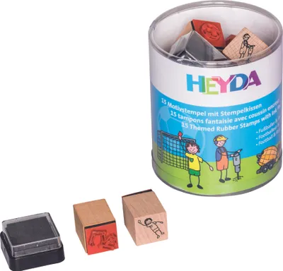 Obrázok produktu pre Heyda 204888489 Sada pečiatok "Futbalista a stavenisko"