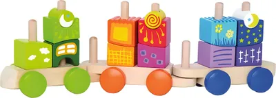Image de Hape Early Explorer blocs de construction fantaisie chemin de fer, E0417