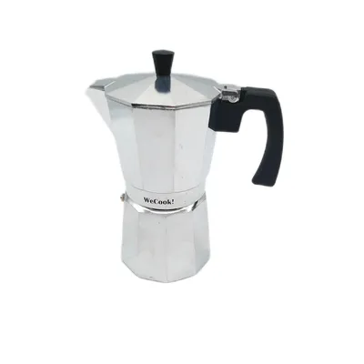 Imagen del producto de WECOOK! Cafetera Paola, 9 tazas. Máquina de café de acero inoxidable, diseño moderno, aroma intenso, ideal para esos momentos de última hora