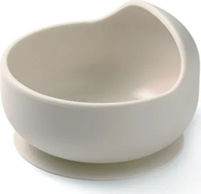 Image de Bol en silicone avec ventouse - beige