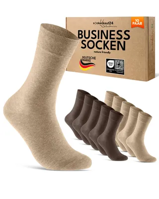 Produktbild von Herren Socken Businesssocken Anzugsocken Baumwolle Exclusive Line - 70101T Sand/Braun 47-50 10 Paar