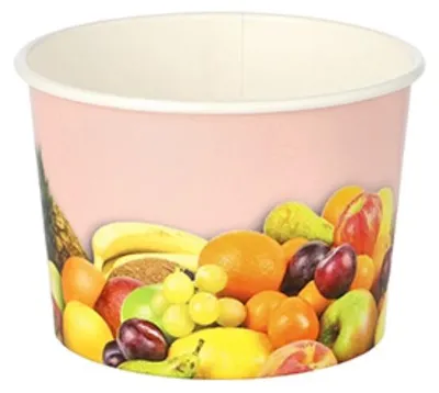 Produktbild von 200 Eisbecher, Pappe 150 ml Ø 7,7 cm · 5,5 cm gelb "Triangle"