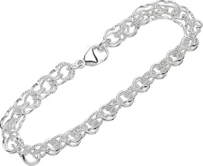 Produktbild von Armband 925 Sterling Silber 20cm Garibaldi Kette Damen designer Armbandkette