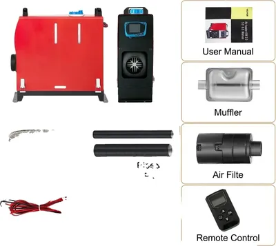 Zdjęcie produktu dla Ogrzewanie dieslowe, moc 8 kW, łatwy montaż, ulepszony wyświetlacz LCD (niebieski)