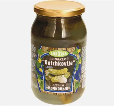 Produktbild von Gurken Zakuska | Botchkovije | Traditionell eingelegt | 830g (520g Abtropfgewicht)
