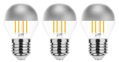 Produktbild von Modee E27 LED Filamentlampe P45 4W 400lm 2700K Warmweiß 3 Stück