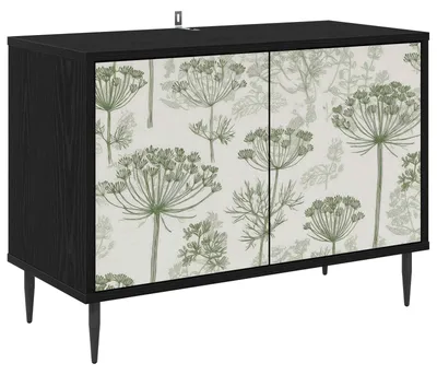 Zdjęcie produktu dla vidaXL Szafka RTV GOTHA, 69 x 33 x 50,5 cm, czarna, imitacja dębu