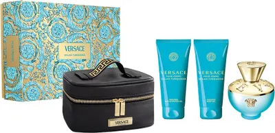 Produktbild von Versace Dylan Torquoise Eau De Toilette Spray 100ml Set 4 Artikel