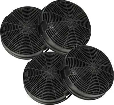 Produktbild von vhbw 4x Aktivkohlefilter Ersatz für Zanussi 4055046520, 9029800571, 50292969008 für Dunstabzugshaube - 15,3 cm