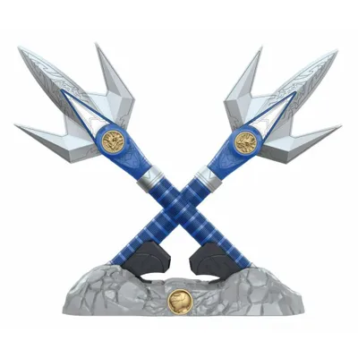 Image de Hasbro, Power Rangers Mighty Morphin Lance extensible avec effets lumineux, Multicolore