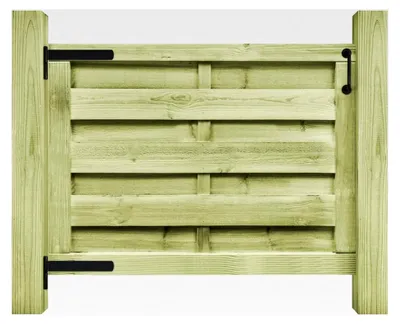 Produktbild von Gartentor aus imprägniertem Kiefernholz 100x75 cm Grün