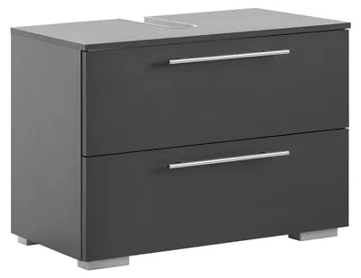 Productafbeelding van Möbelpartner wastafelonderkast Carlos, afmetingen 80.2 x 59.1 x 35 cm, antraciet