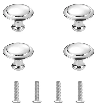 Deckelgriff-Set 4er-Pack, Edelstahl, 30 x 25 mm, silber