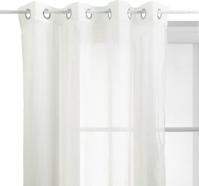 Produktbild von Vorhang mila strukturstreifen140x240cm weiß - Atmosphera créateur d'intérieur