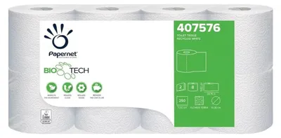 Produktbild von Papernet 407576 Camping Toilettenpapier 2 lagig, Camping Klopapier, Toilettenpapier für chemietoilette Boot wohnmobil Größe 64 Rollen