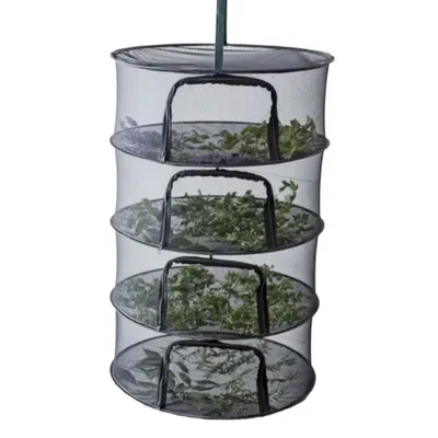 Produktbild von Trockennetz Clever Grow schwarz mit Reißverschluss 4 Lagen