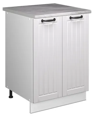 Image de Meuble bas sous-évier Vicco Fame-Line Blanc campagne/Blanc 60cm, Model 65108