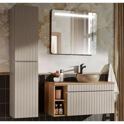 Image de Ensemble meuble vasque + 3 éléments - 100 cm - Emblematic Cashmere