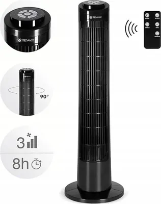 Obrázok produktu pre Stĺpový ventilátor s diaľkovým ovládaním TV-O778, čierny