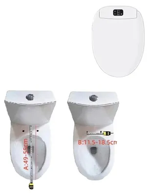 Immagine prodotto di Sedile WC con bidet, acqua riscaldata, telecomando, modello da 510 mm, spina UE