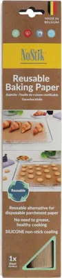 Image de Nostik Film de cuisson réutilisable, 3 pièces – découpable sur mesure, résistant jusqu’à 260 °C, facile à nettoyer, pour une cuisson sans matière grasse