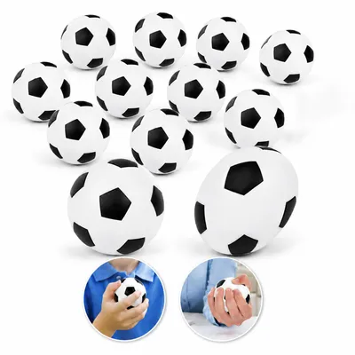 Produktbild von 12 Mini-Fußbälle, Mini-Schaumbälle für Kinder, weiche kleine Fußbälle, Fußball-Stressbälle, Sportbälle, Antistressbälle für Kinder und Erwachsene