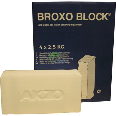 Produktbild von Axal Pro Block 4x2,5kg Regeneriersalz Salztabletten Wasserenthärtung Tablettensalz