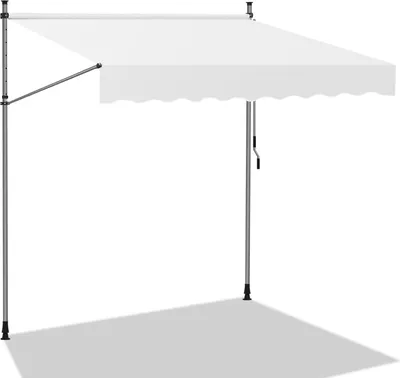 Produktbild von Yakimz Markise Klemmmarkise Balkonmarkise Garten Markisen beständig UV Gelenkarmmarkise Creme 4M