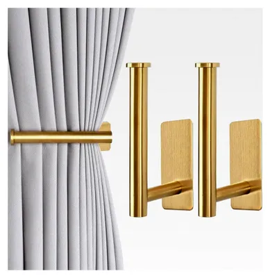 Produktbild von Raffhalter für Vorhänge, 2 Stück, Gold