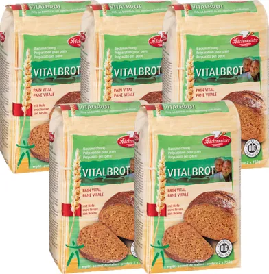 Produktbild von BIELMEIER Brotbackmischung Vital-Brot 5 Stück á 1000 g Küchenmeister