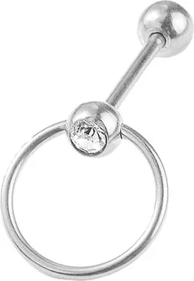 Produktbild von 1/3/6 Teile/satz Frauen Herz Ring Edelstahl Zunge Stud Body Piercing Schmuck-4