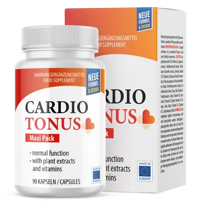 Produktbild von Cardiotonus Premium Nahrungsergänzungsmittel mit Pflanzenextrakten, Mineralstoffen und Vitaminen x1