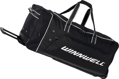 Produktbild von Winnwell Premium Wheel Bag mit Griff, schwarz, Senior, 40"