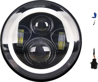 Obrázek produktu pro LED světlomety, výkon 80 W, dálková a potkávací světla, průměr 7 palců, 1 kus