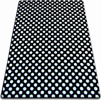 Produktbild von Teppich SKETCH - F764 schwarz / creme - dots Weiß 160x220 cm