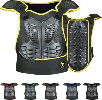 Produktbild von BULLDT Protektorenweste Titan Motorrad protektoren Oberkörperprotektor, Größe:54/XL, Farbe:Gelb