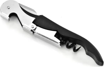 A single corkscrew on a white background.