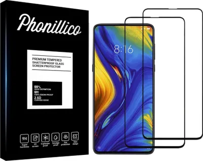 Obrázok produktu pre Ochranné tvrdené sklo pre Xiaomi MI MIX 3 [2 ks] Ochranné sklo s čiernym okrajom Fólia proti poškriabaniu odolná voči sklu Phonillico®