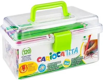 Immagine prodotto di Carioca Tita Matita Pastelli Set Scuola 120 Pz. Petto (42800)