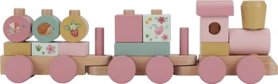 Produktbild von Little Dutch Holz-Eisenbahn mit Steckformen ''Fairy Garden''