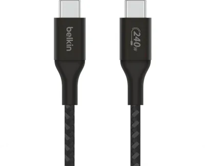 Produktbild von Belkin CAB015bt1MBK, 1 m, USB C, USB C, USB 2.0, Schwarz