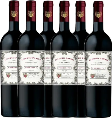 Produktbild von Doppio Passo Salento Primitivo IGT halbtrocken | 13 % vol | 6 x 0,75 l