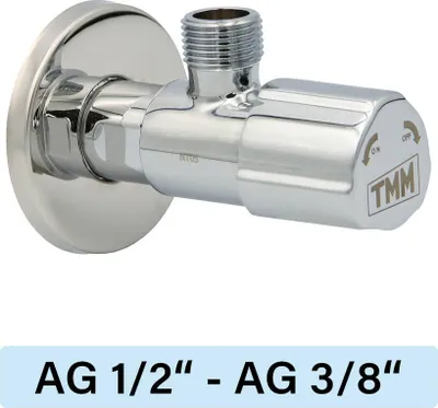 Produktbild von Eckventil Tucai TMM C850 Premium AG/AG  1/2"-3/8" verchromt