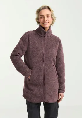 Produktbild von Jack Wolfskin HIGH CURL COAT Fleecemantel Damen lila XL