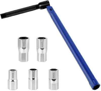 Produktbild von Schlüssel für Standdusche, 8-12 mm, Armaturenschlüssel, Montagewerkzeug, Sanitärinstallation, blau