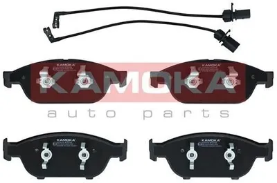 Produktbild von KAMOKA JQ101432 Bremsbeläge Satz Vorne für AUDI A6 Avant (4G5, 4GD, C7) A6 Limousine (4G2, 4GC, C7) A7 Sportback (4GA, 4GF) A6 Allroad (4GH, 4GJ, C7)