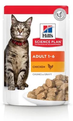 Image de Hill's Science Plan, alimentation pour adultes, boîte de 12 sachets de 85g