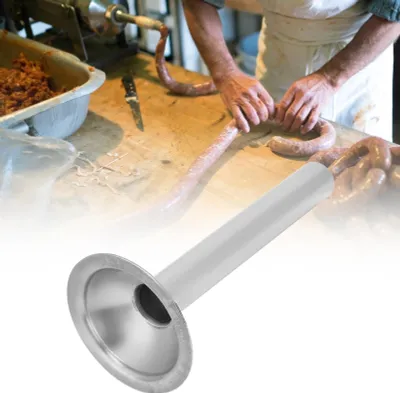 Image de Tube de remplissage de saucisse en acier inoxydable Accessoires pour hachoir à viande manuel Diamètre 24mm