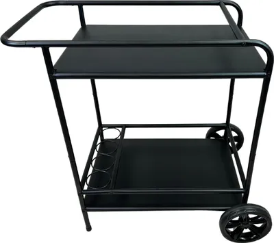 Produktbild von abc HOME | Outdoor Servierwagen | zwei Ablageflächen | Flaschenhalterungen | 81 cm H