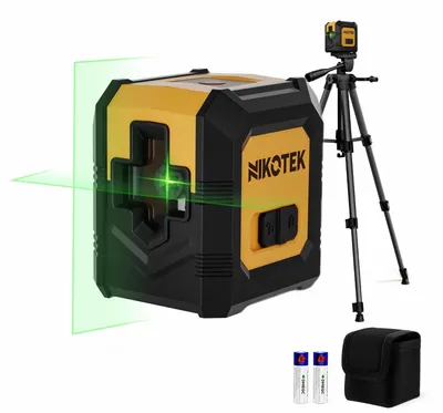Grünes Kreuzlinien-Lasernivelliergerät mit 1,2 m Stativ